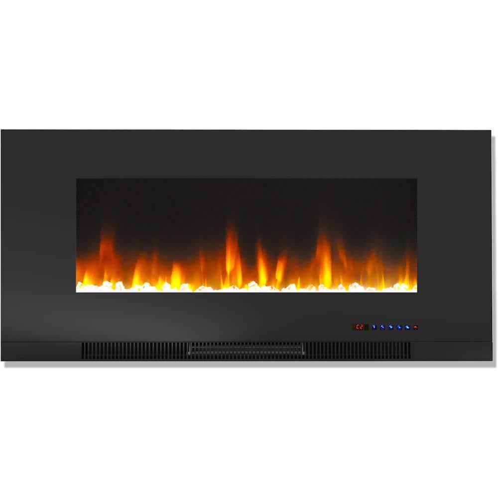 Cambridge Cambridge Wall Mount Electric Fireplace Heater with Remote Control for Indoor Use in Living Room, Bedroom, Home Office