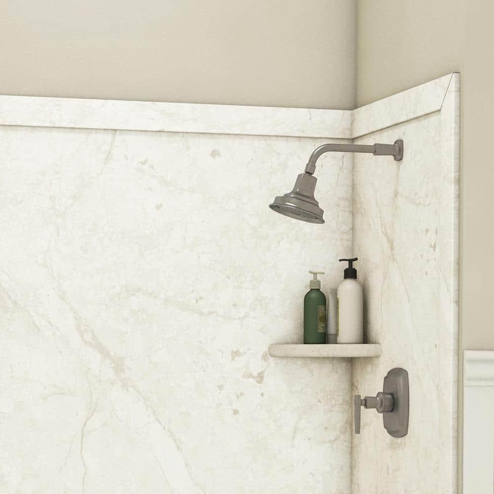 FlexStone Adaptable 60"W x 60"D x 80"H Alcove Shower Surround