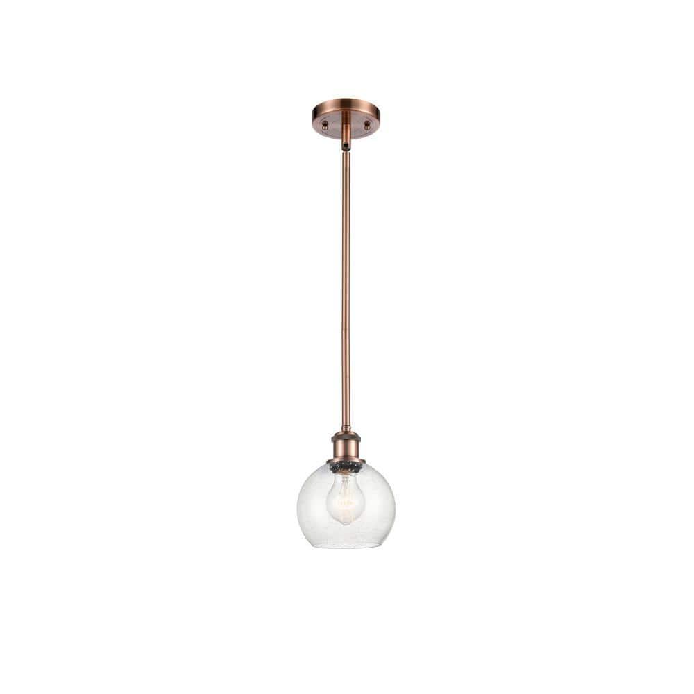 Innovations Lighting Athens 1 - Light Pendant in  Antique Copper