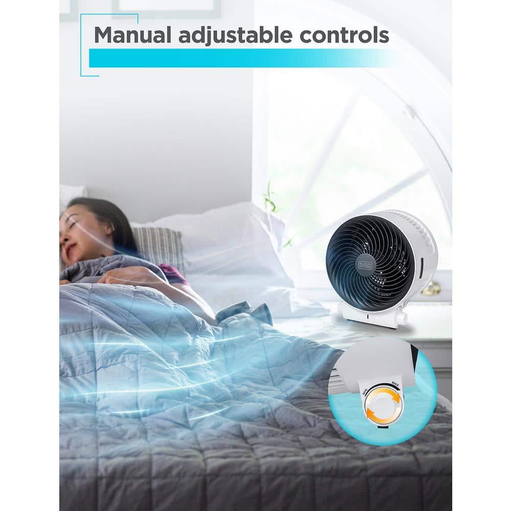 BLACK+DECKER BLACK+DECKER Dual Function Desktop Heater & Fan, 3 Settings, 750W/1500W Space Heate, White