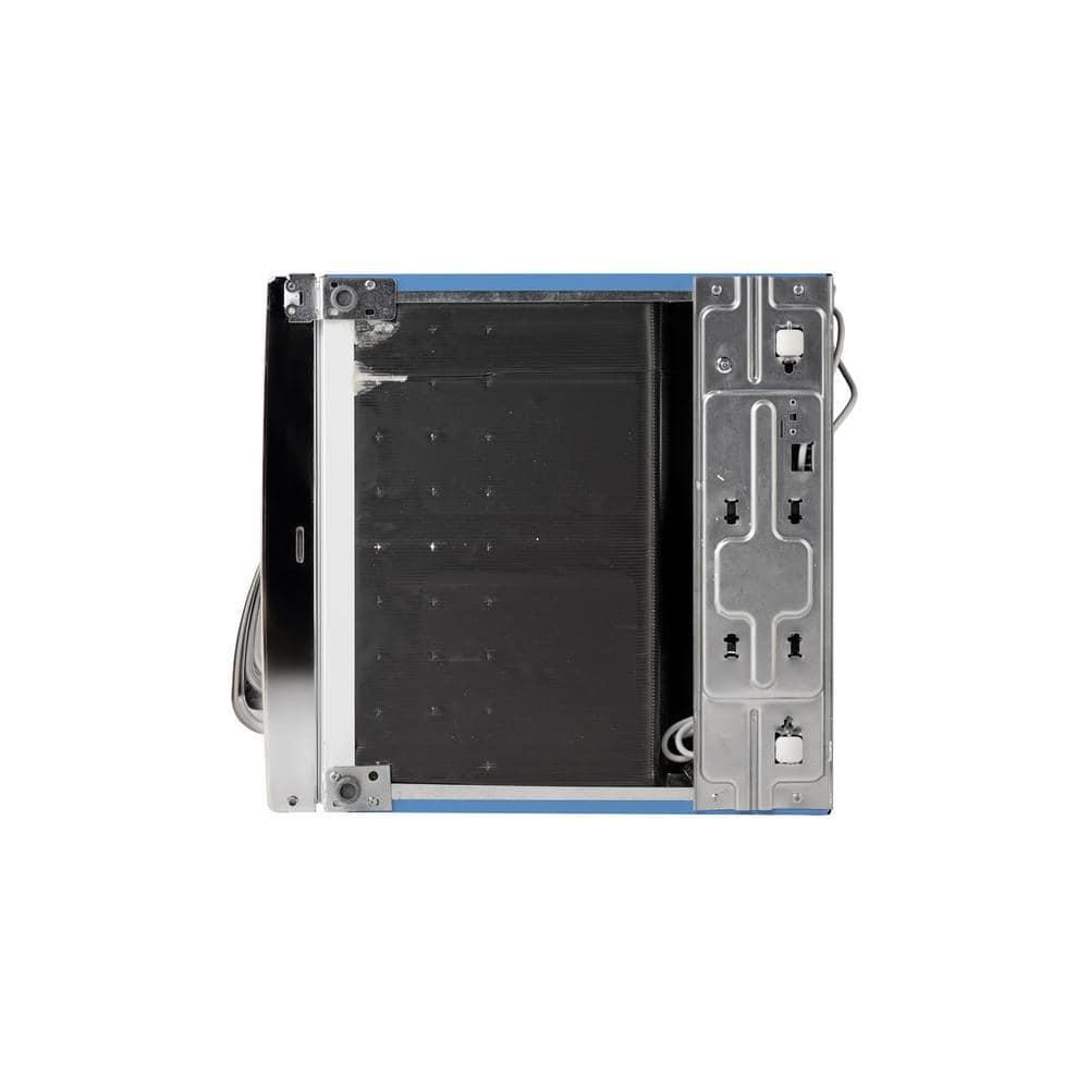 iio 24" 11 Cu Ft Bottom Freezer Retro Refrigerator Fridge for Bedroom, Multiflow 360°, Small Mini Ice Cube Tray, 1 Fruit container, LED Dorm Office Beverage Quiet Compressor, Light Blue (Right Hinge)