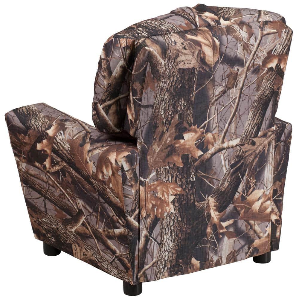 Flash Furniture Chandler Contemporary Camouflaged Fabric Kids Recliner with Cup Holder