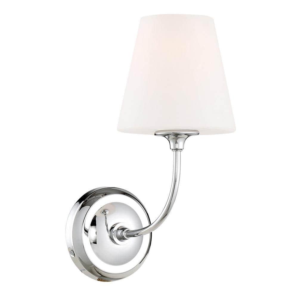 Crystorama Lighting Sylvan 1 - Light Sconce in  Polished Chrome