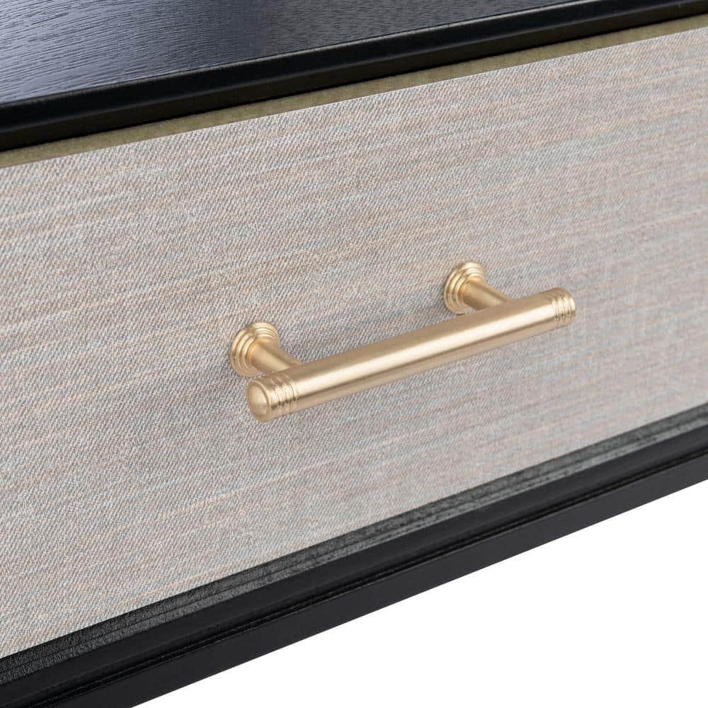 Estella 2 Drawer Console Table - CNS5731B - Black - Safavieh