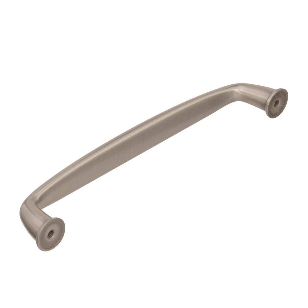 Amerock Kane 6-5/16 inch (160mm) Center-to-Center Satin Nickel Cabinet Pull
