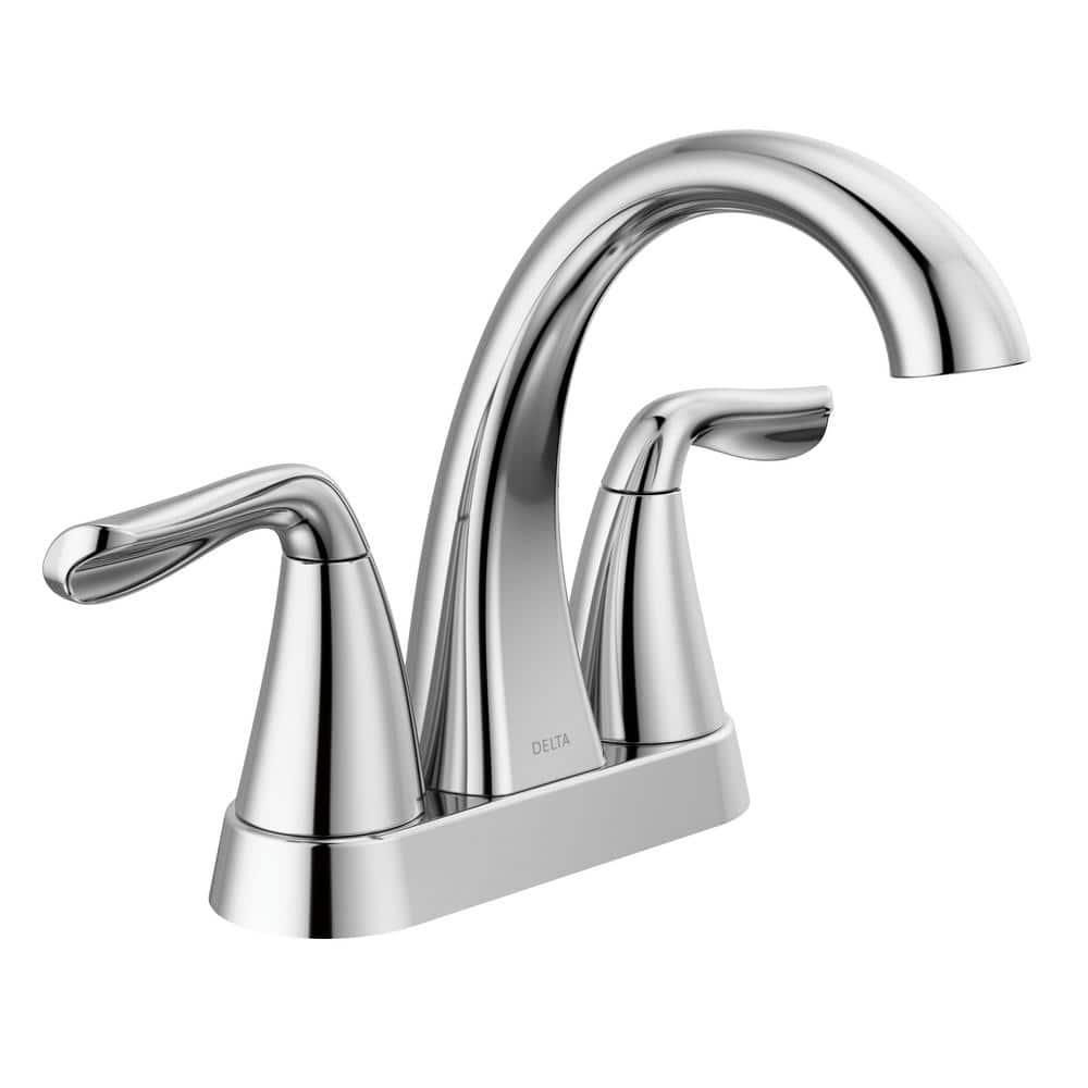 Arvo Centerset Bathroom Faucet with Drain Assembly, 2-handle Bathroom Sink Faucet