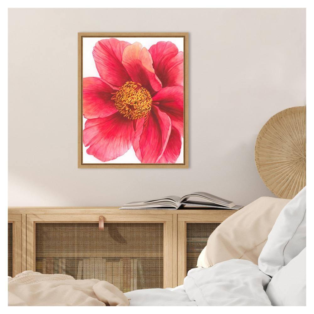 Amanti Art 16"x20" Tree Peony II by Grace Popp Framed Canvas Wall Art Print