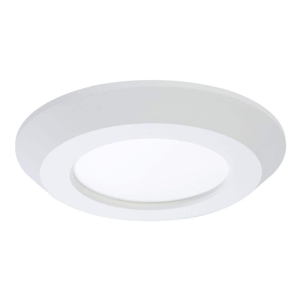 Halo Sld405827jb 1 Light 6" Wide Led Flush Mount Light - White
