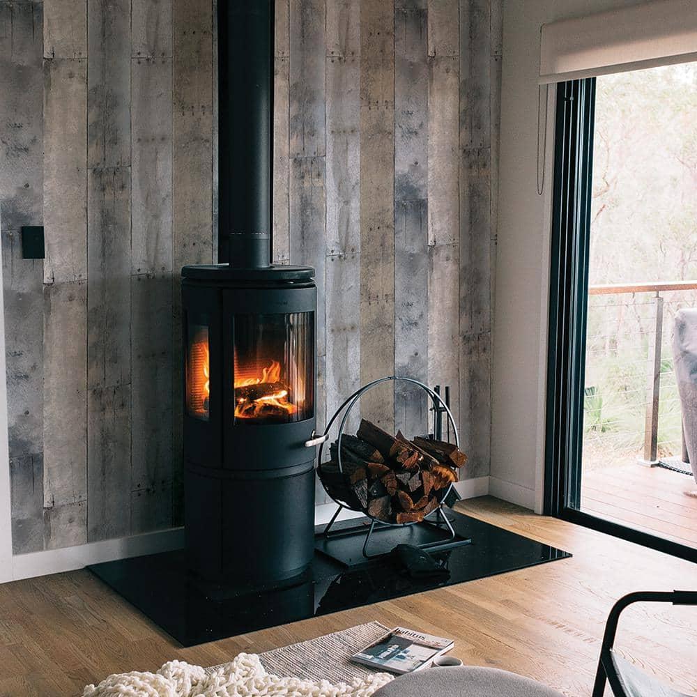 Tempaper & Co.® Repurposed Wood Removable Peel and Stick Wallpaper, 28 sq ft: Vinyl Self-Adhesive Blue Wood Grain