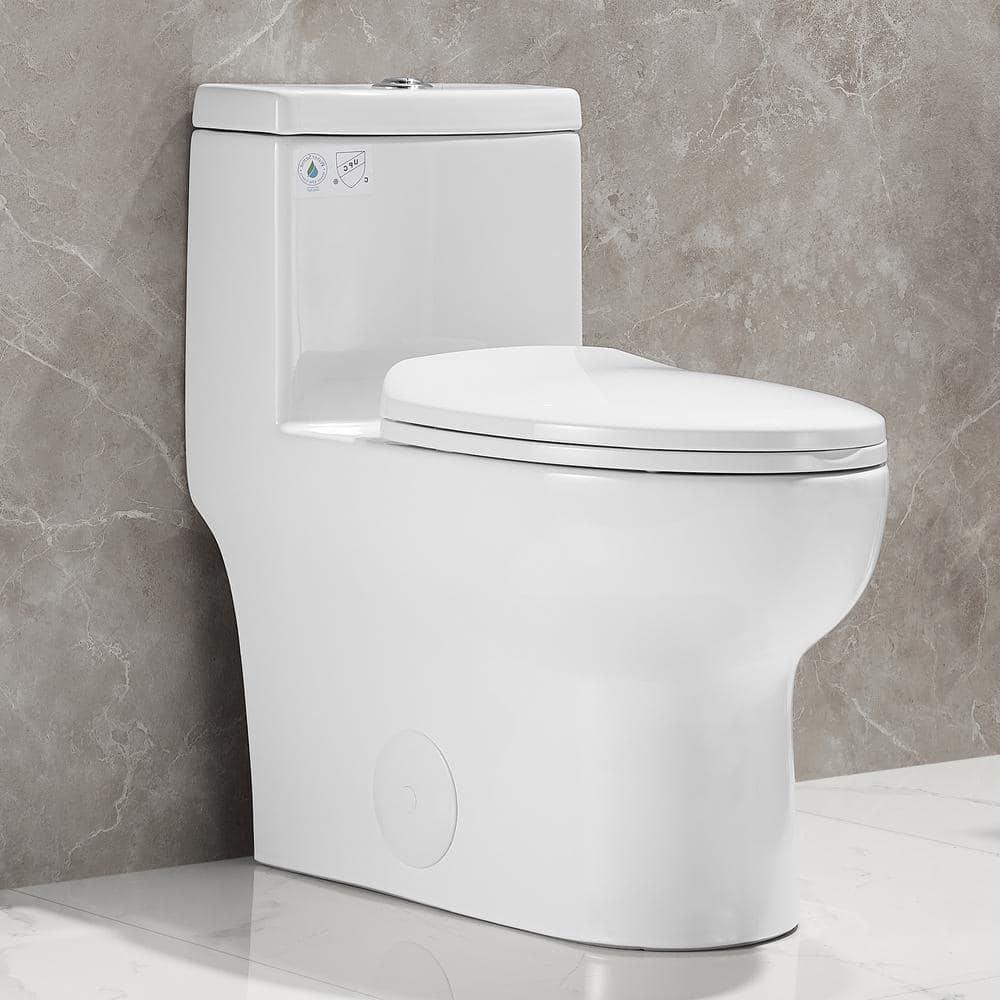 Ally Standard Bathroom Toielt, Modern Toilet with Comfort Chair Height Floor Mounted(Seat Included)