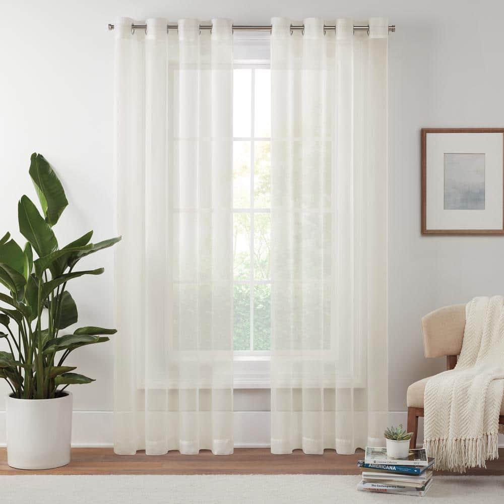 Eclipse Livia Sheer Voile Grommet Curtain Panel & Reviews | Wayfair