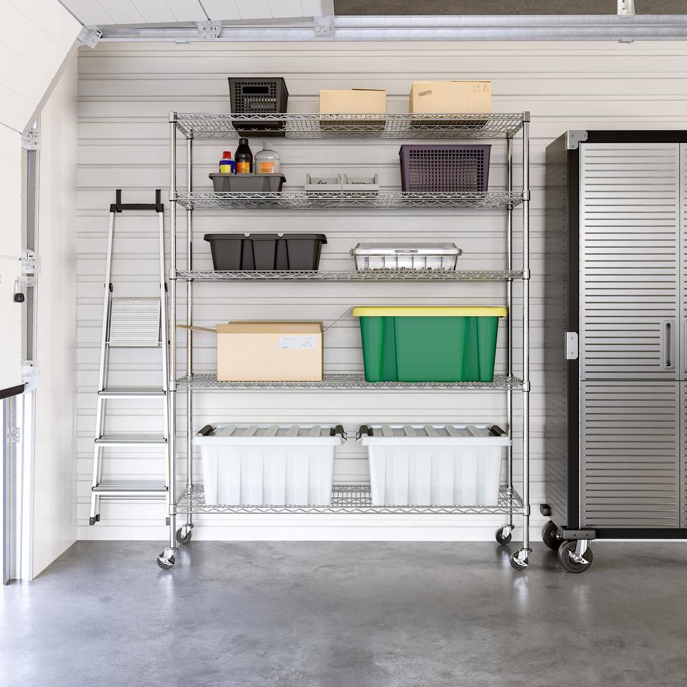 Wire Rolling Storage Cart