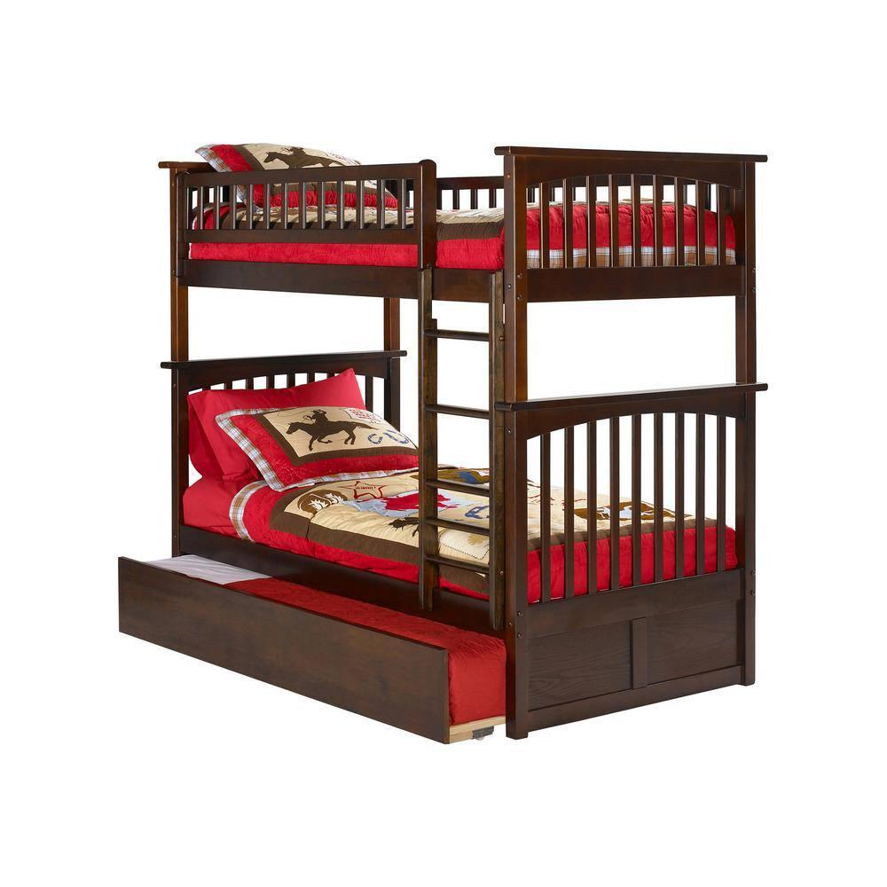 Columbia Bunk Bed Twin over Twin in Multiple Colors and Configurations