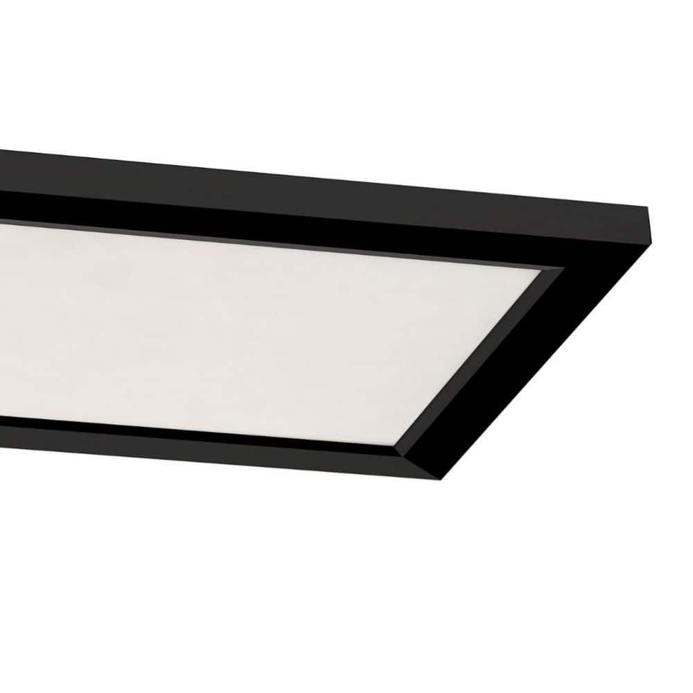 LGNL2412LAJD4BK-AFX-Lugano - 25W 1 LED Flush Mount In Modern Style-1 Inches Tall and 12 Inches Wide-Black Finish