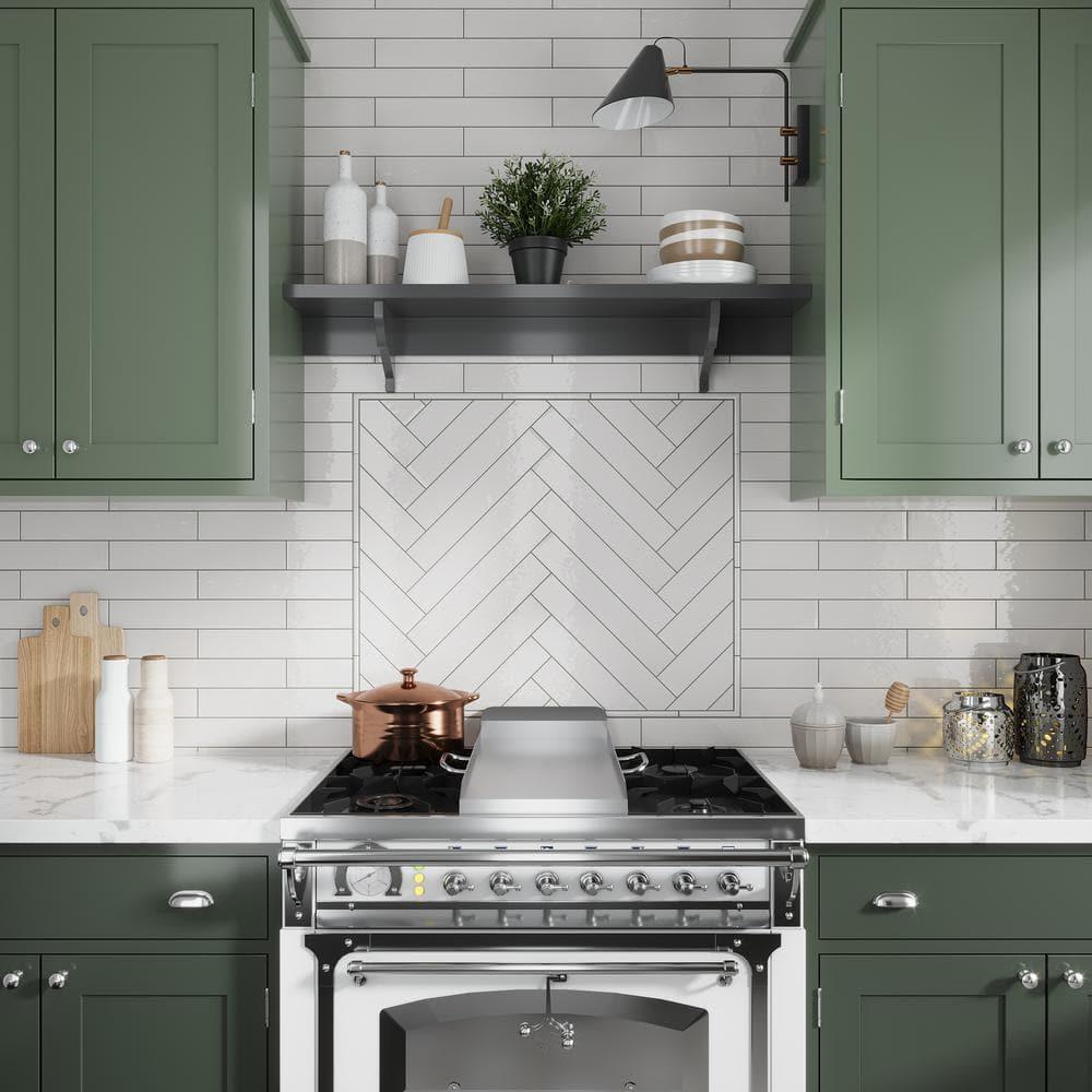 2.56'' W x 15.75'' L Ceramic Subway Singular Tile