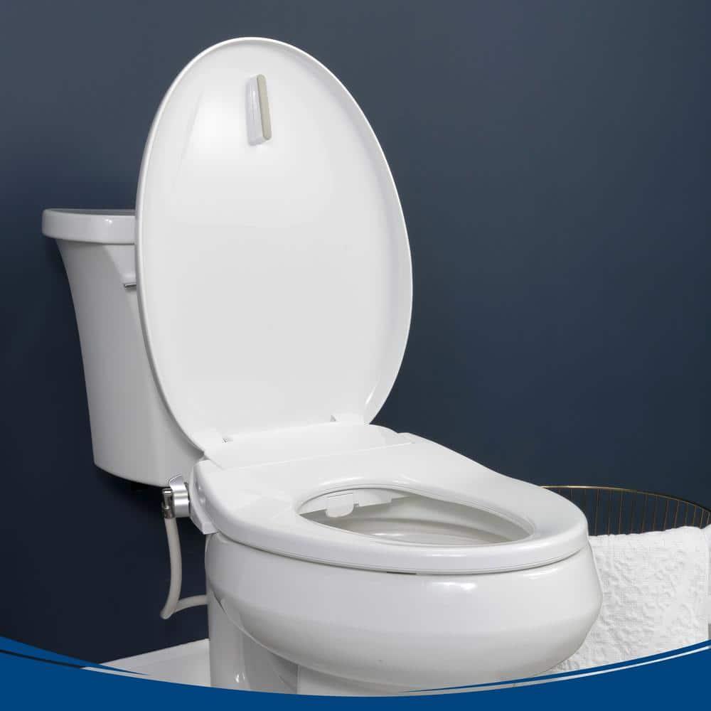 Bio Bidet by Bemis 550 Electric Smart Bidet Seat in Elongated White with Drylette Towels