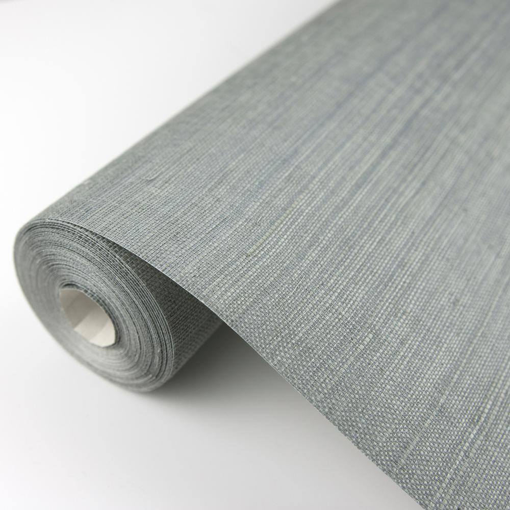 Kenneth James 2732-80014 Zhejiang Grasscloth Wallpaper Aquamarine