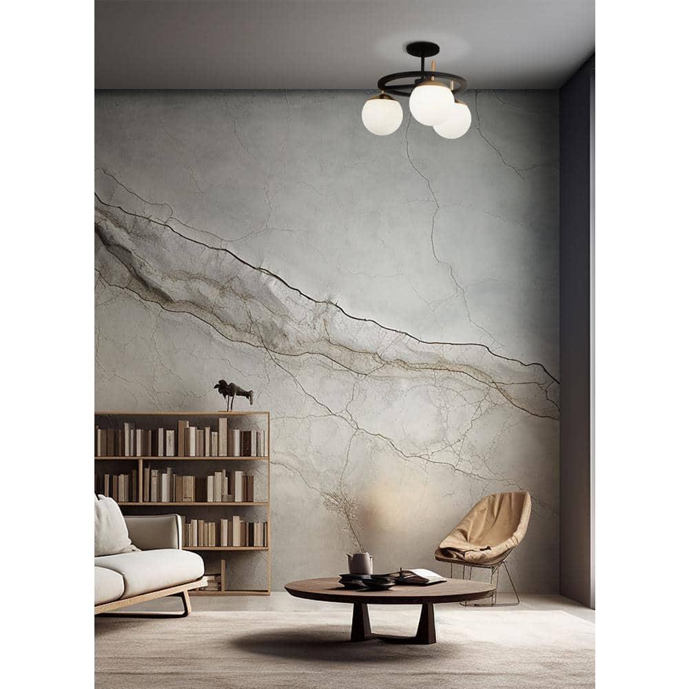 George Kovacs Lighting - Alluria-Three Light Semi-Flush Mount-18 Inches Wide by