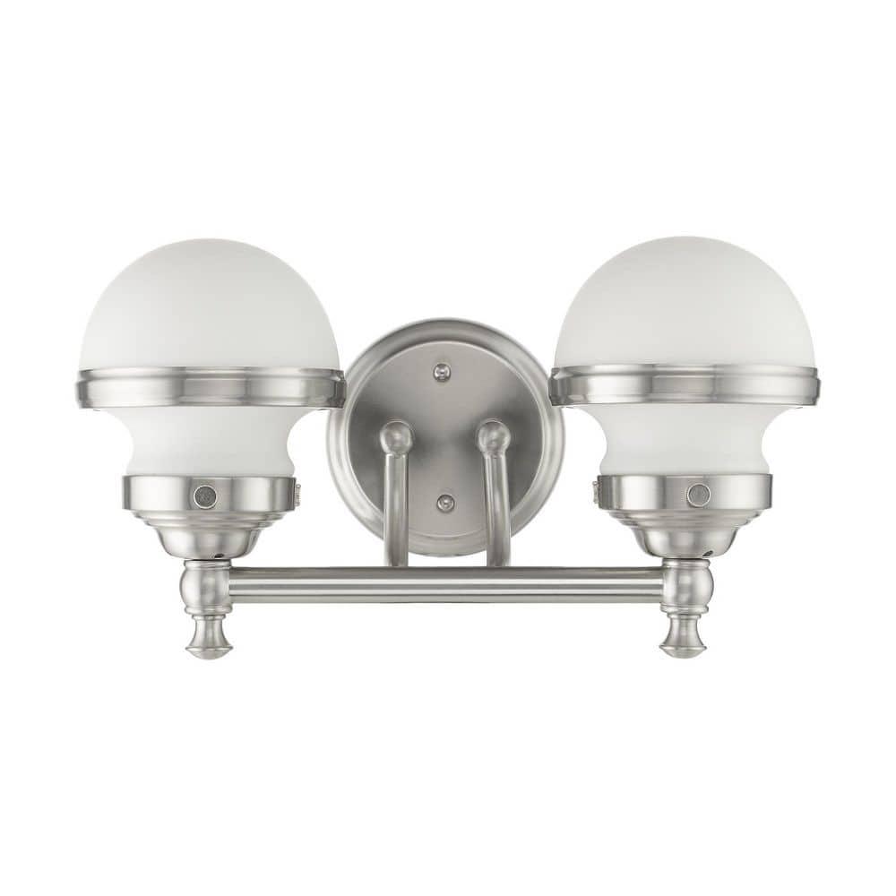 Livex Lighting Oldwick 2 - Light Vanity in  Brushed Nickel