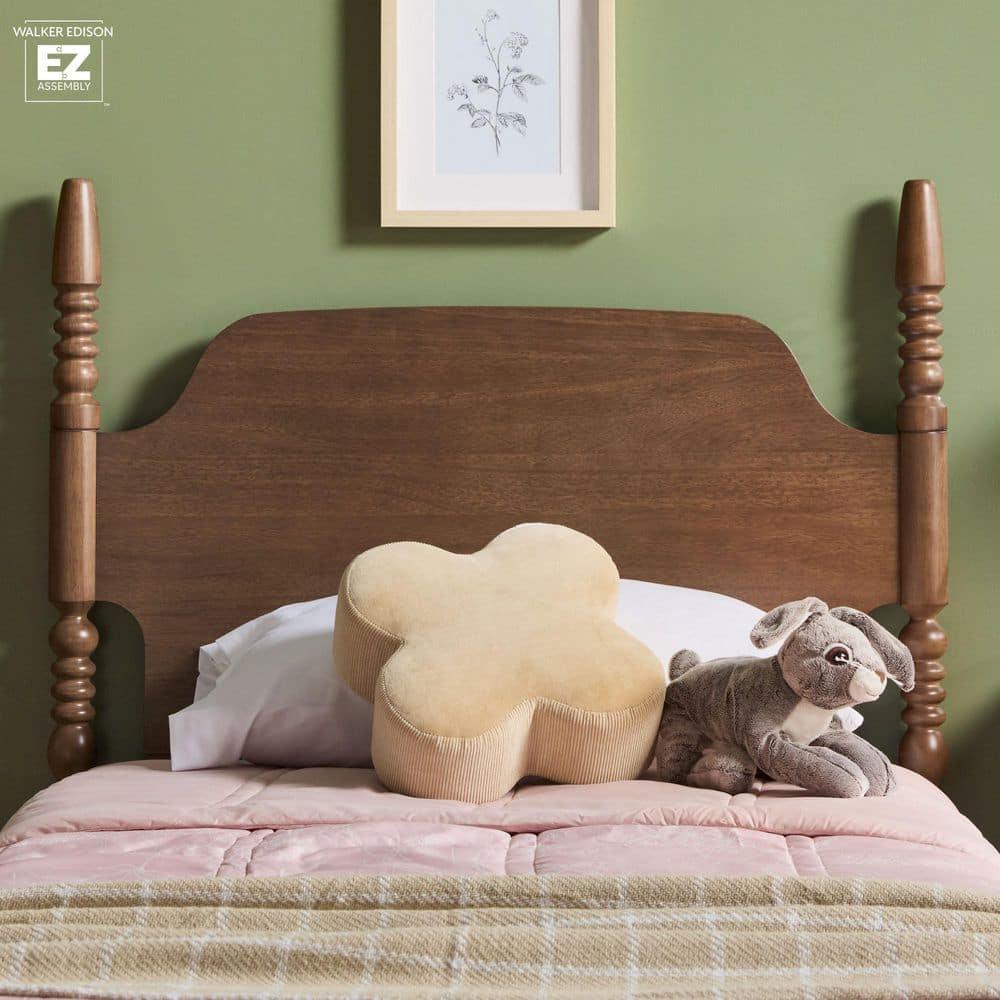 Vivienne Traditional Easy Assembly Solid Wood Twin Spindle Bed