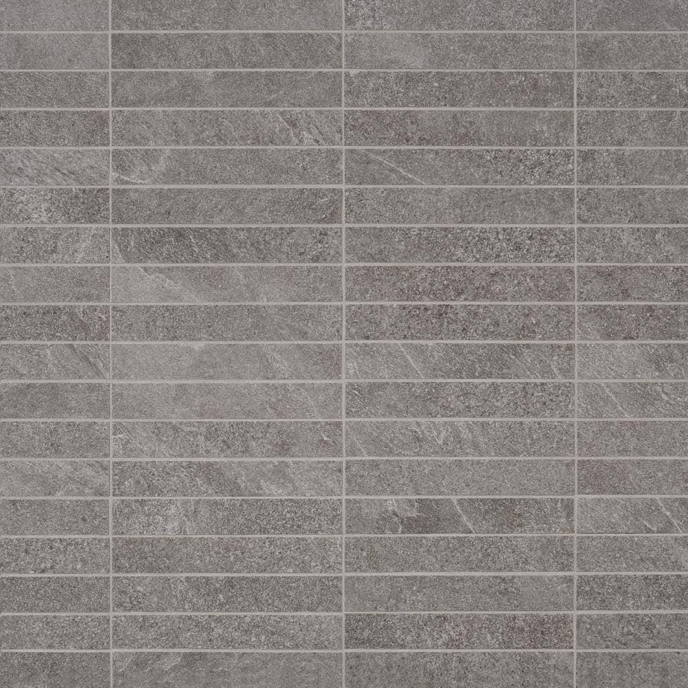 Monolith 11.81 In. X 11.81 In. Stacked Matte Porcelain Mosaic Floor And Wall Tile (0.96 Sq. Ft. / Each)