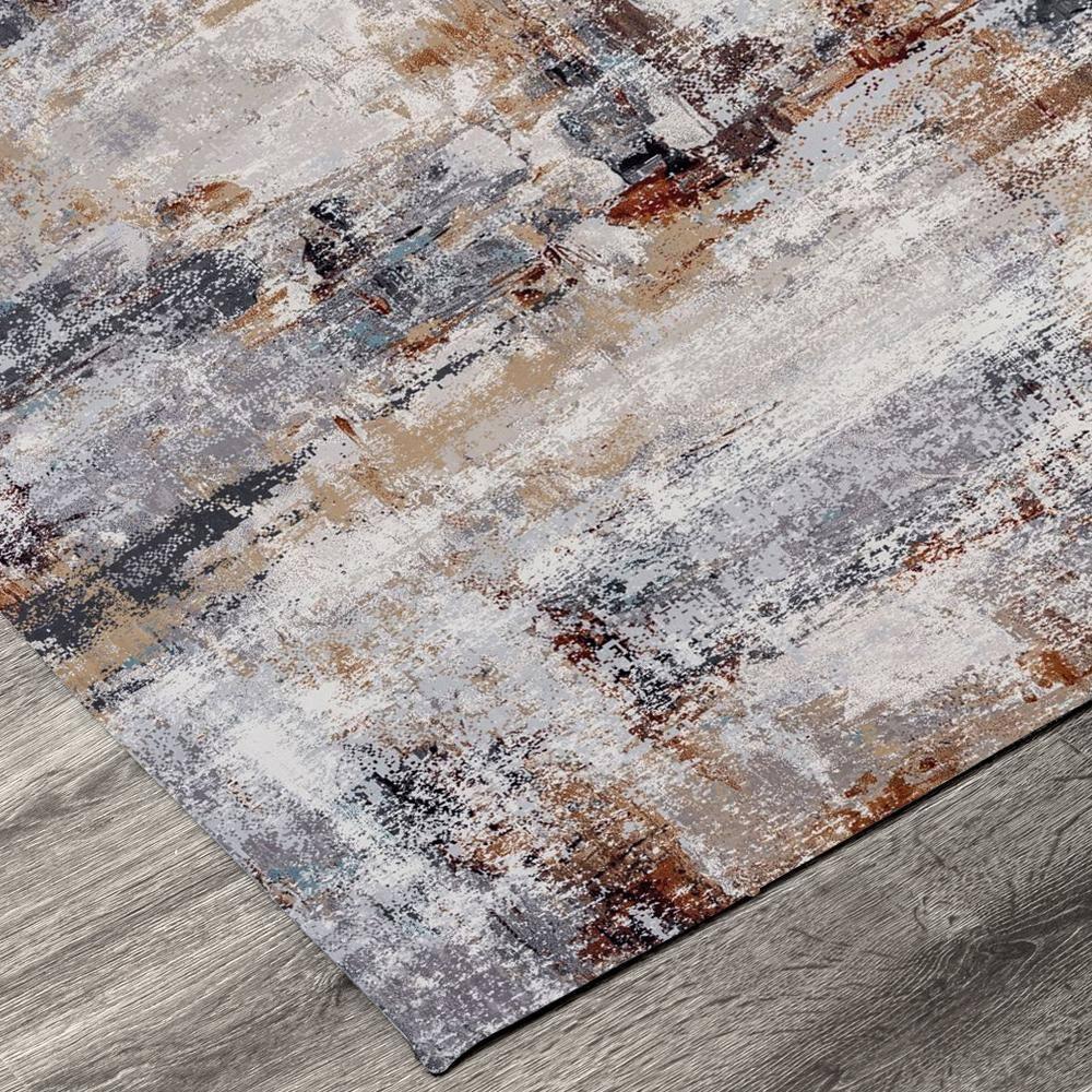 Denali Grey 7 ft. x 9 ft. Abstract Area Rug