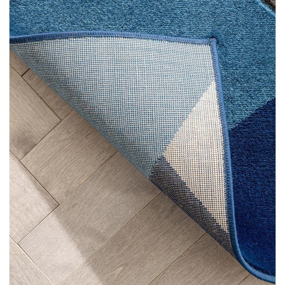 Well Woven Good Vibes Nora Modern Geometric Blue 3'11" x 5'3" Area Rug