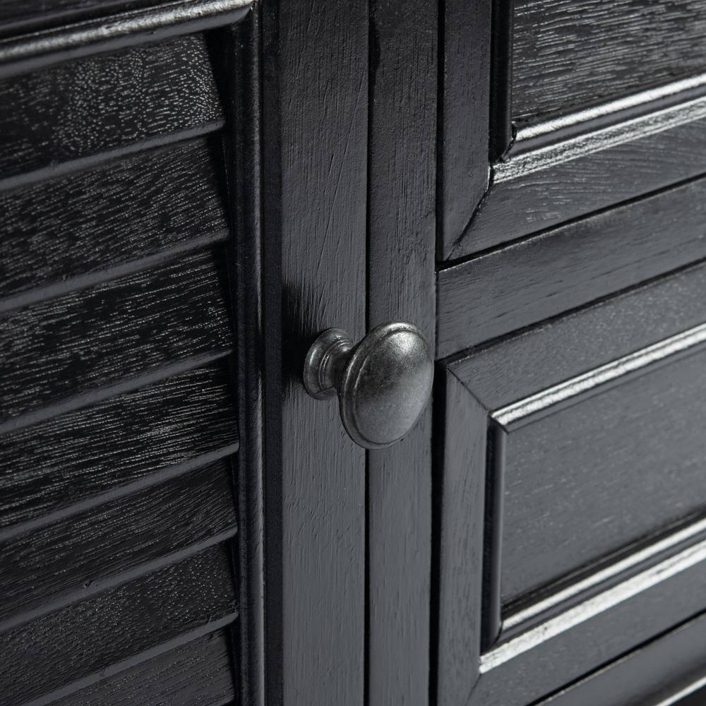 Tate 2 Drawer 2 Door Console Table - CNS5722B - Black - Safavieh