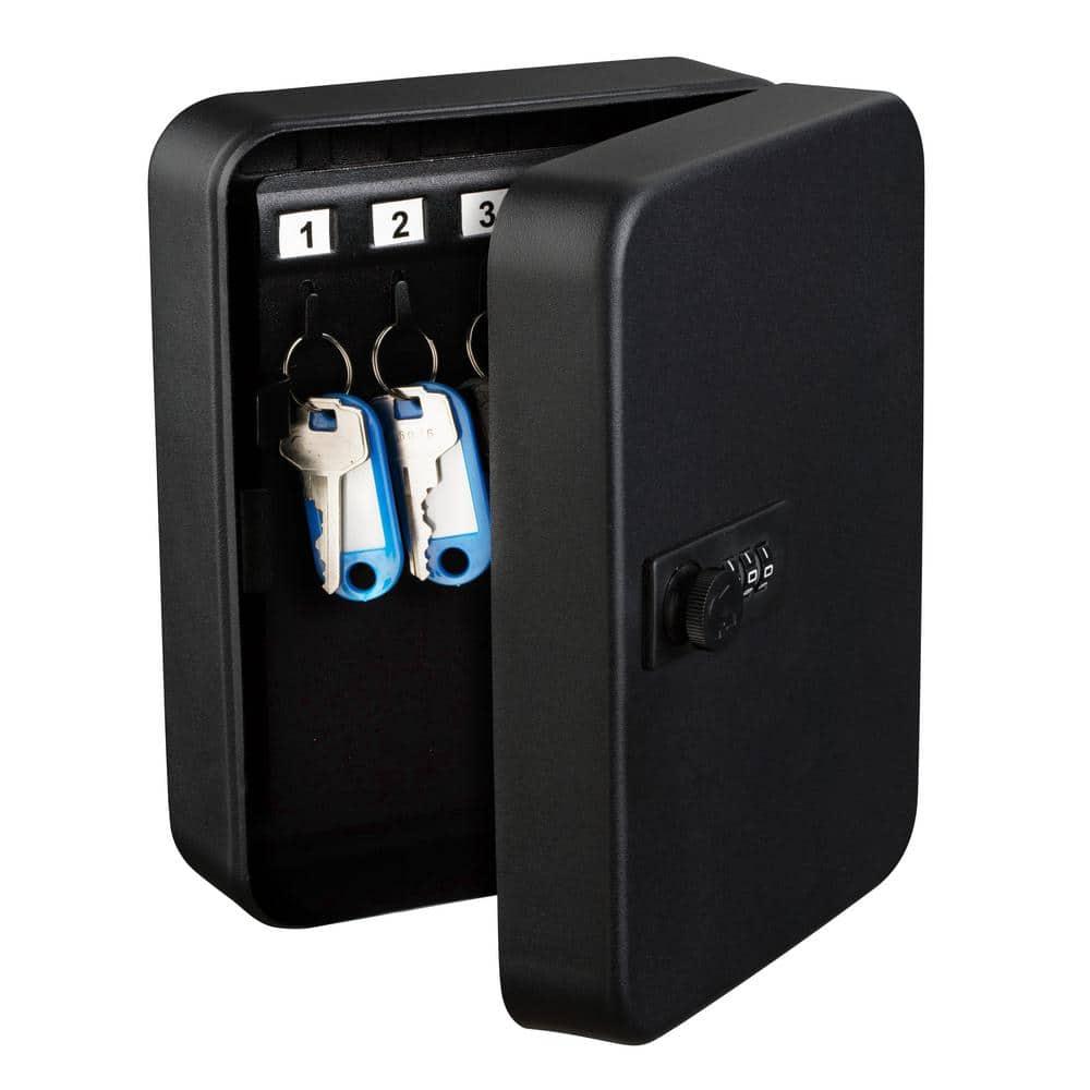 30-Key Steel Secure Key Cabinet with Combination Lock (Set of 2)