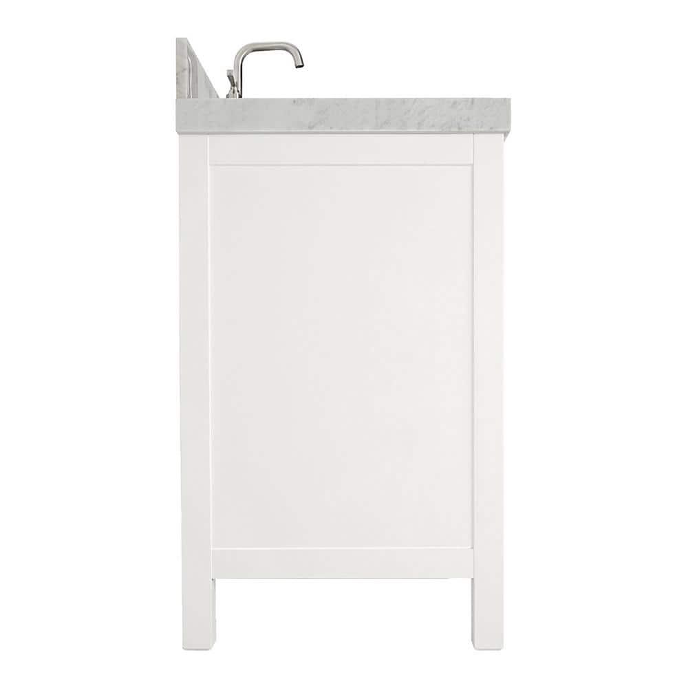 Cambridge 42'' Single Bathroom Vanity with Carrara Marble Top