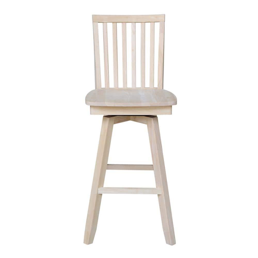 International Concepts Mission Bar Stool, 30", Ready to Finish