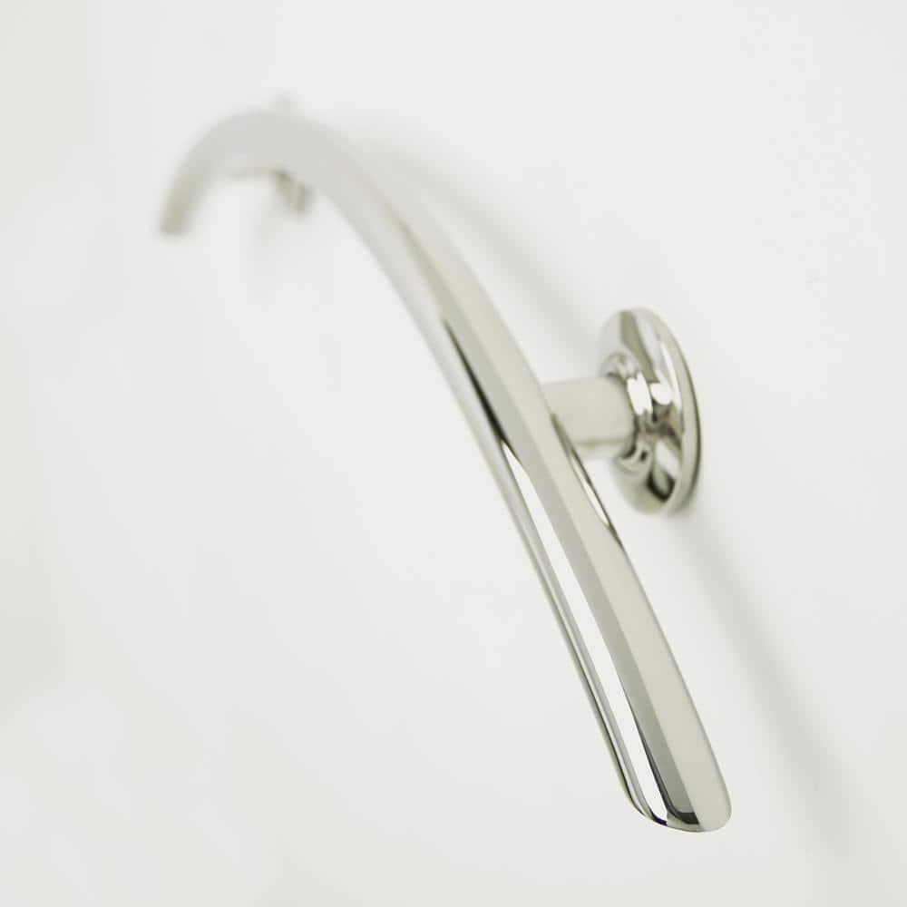 Lifestyle & Wellness Crescent Curved Wall Mount Bathroom Shower 30" Grab Bar