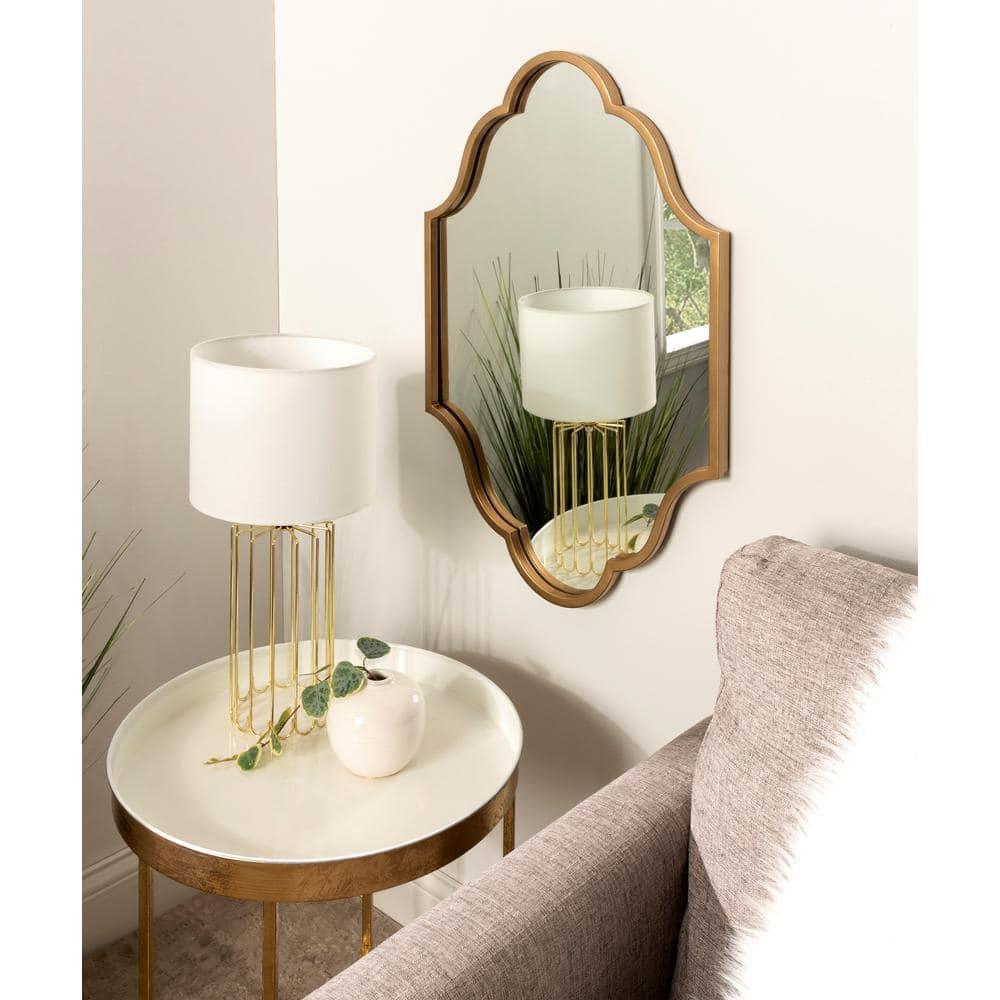Kate and Laurel Rowla Framed Wall Mirror, Gold 20x30