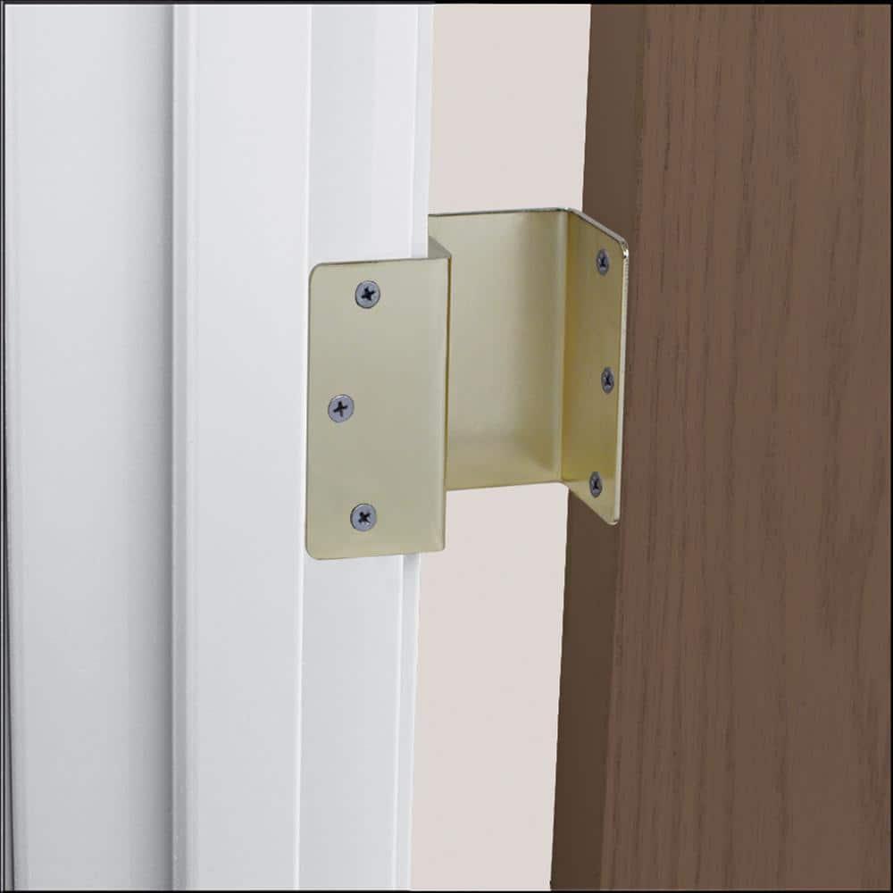 HealthSmart Expandable Door Hinges, Allow up to 2 Extra Inches for Handicap, Wheelchairs, Walkers and Rollator Accessibility, 2 Hinges, Brass