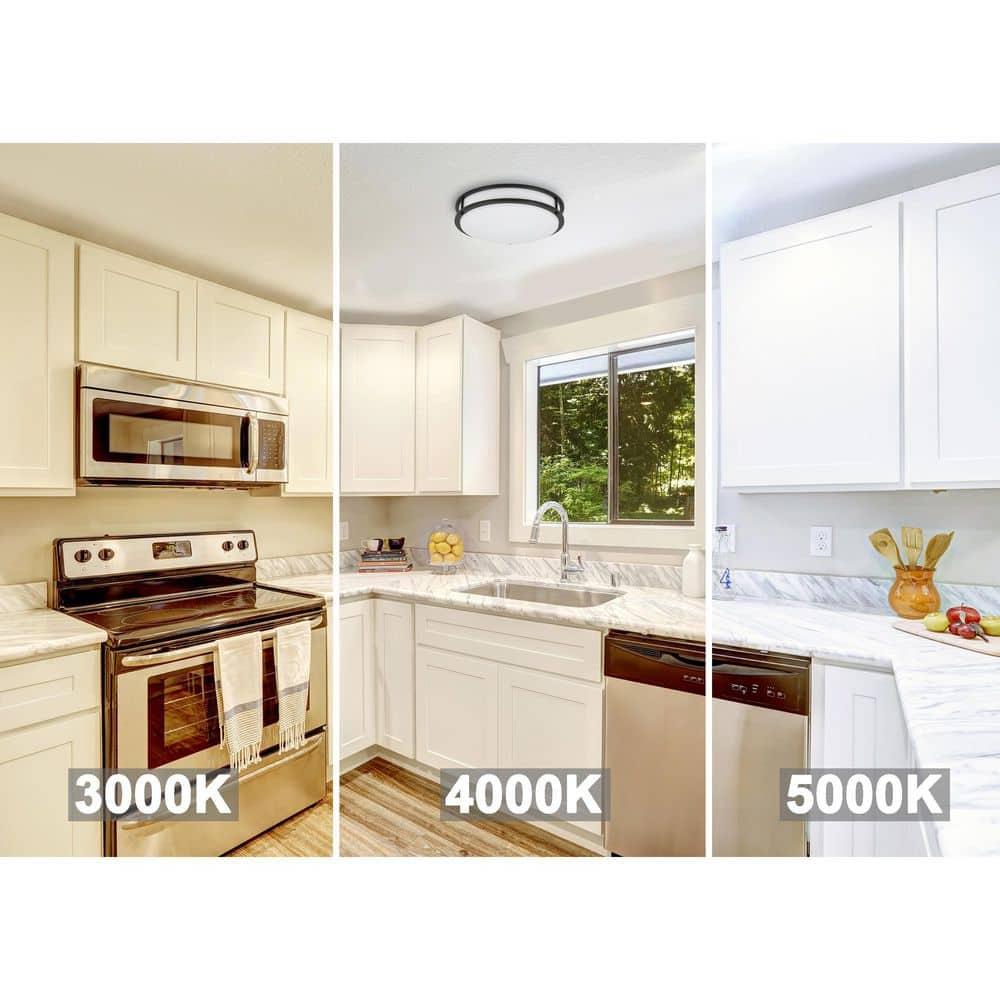 Contemporary 10'' Oil Rubbed Bronze LED Flush Mount Ceiling Light