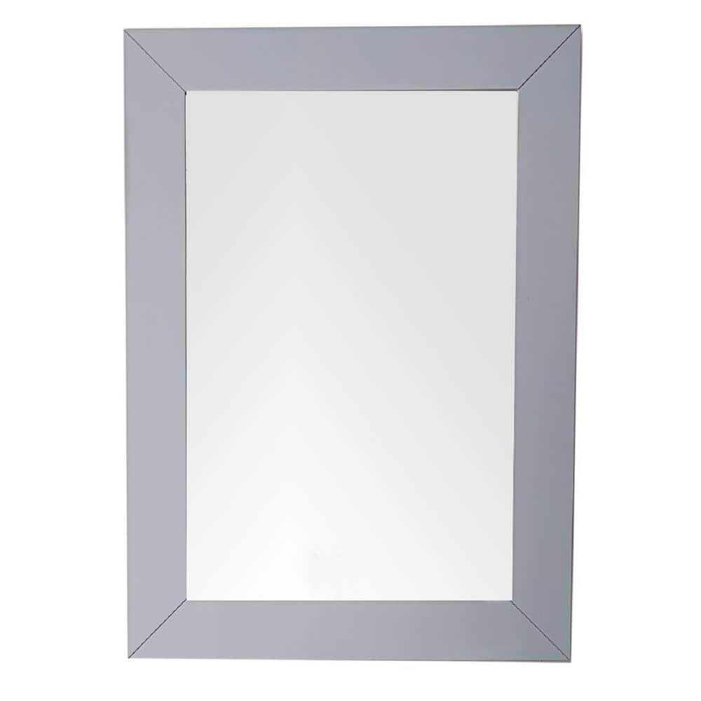 James Martin Vanities Weston 29" Rectangular Mirror, Silver Gray