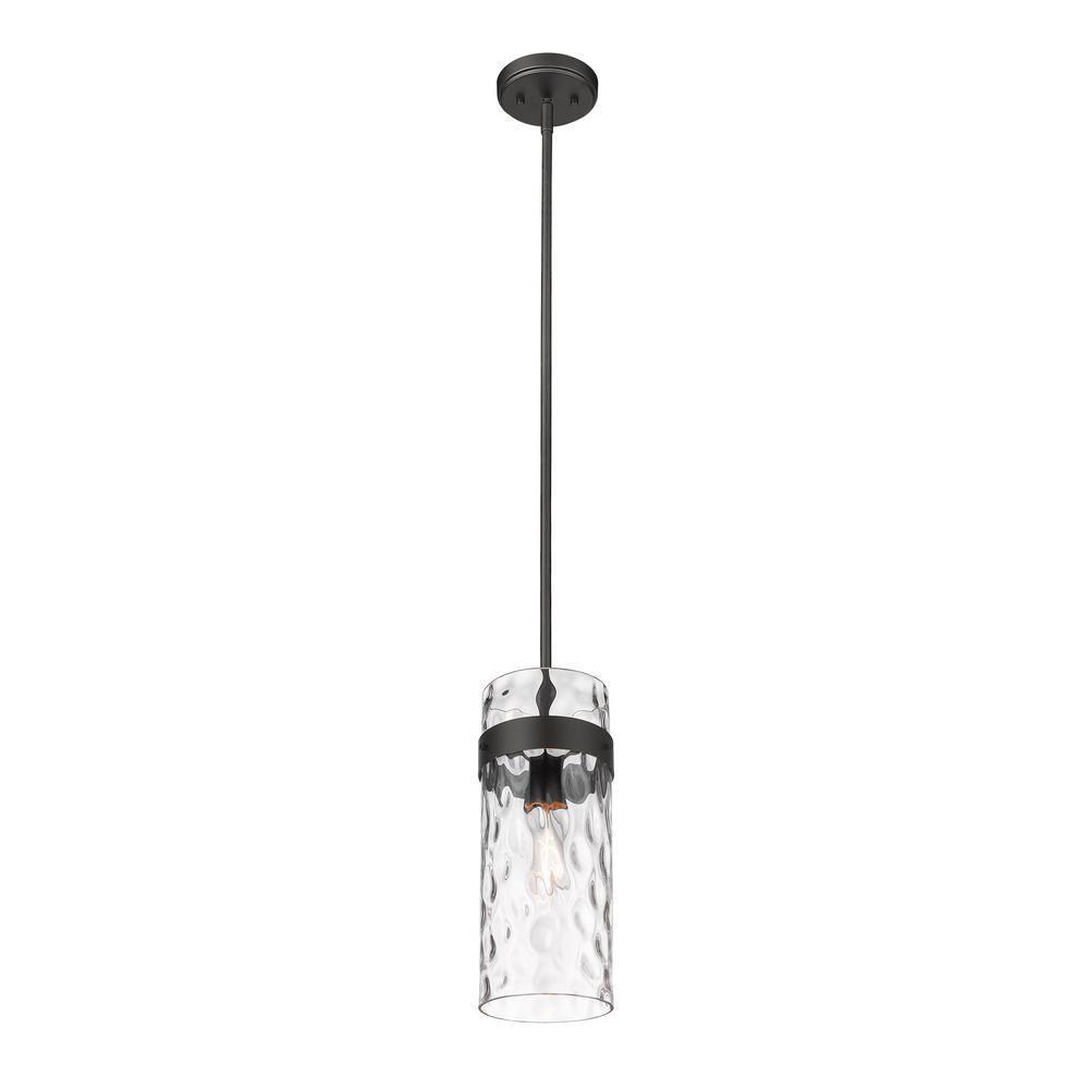 Z-Lite Fontaine 1 - Light Pendant in  Matte Black