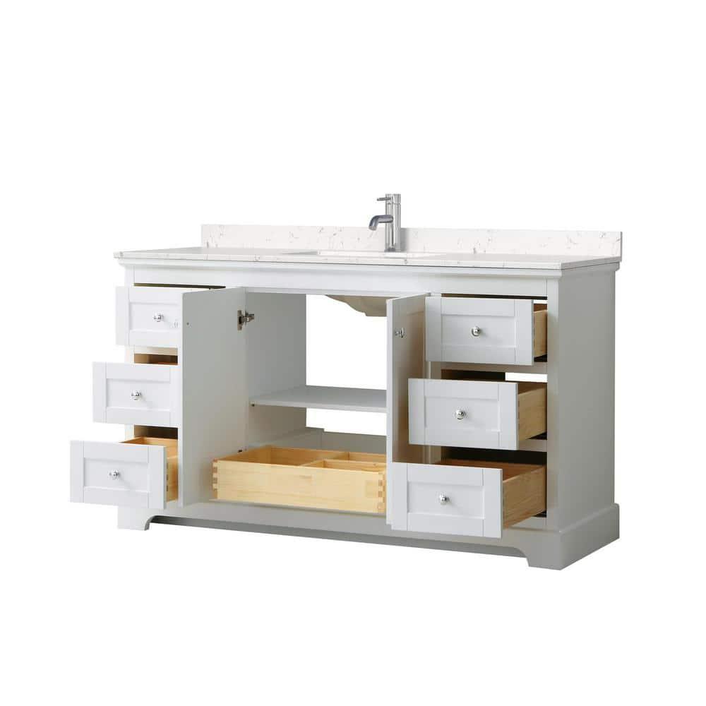 Wyndham Collection Avery 60'' Single Bathroom Vanity with Top