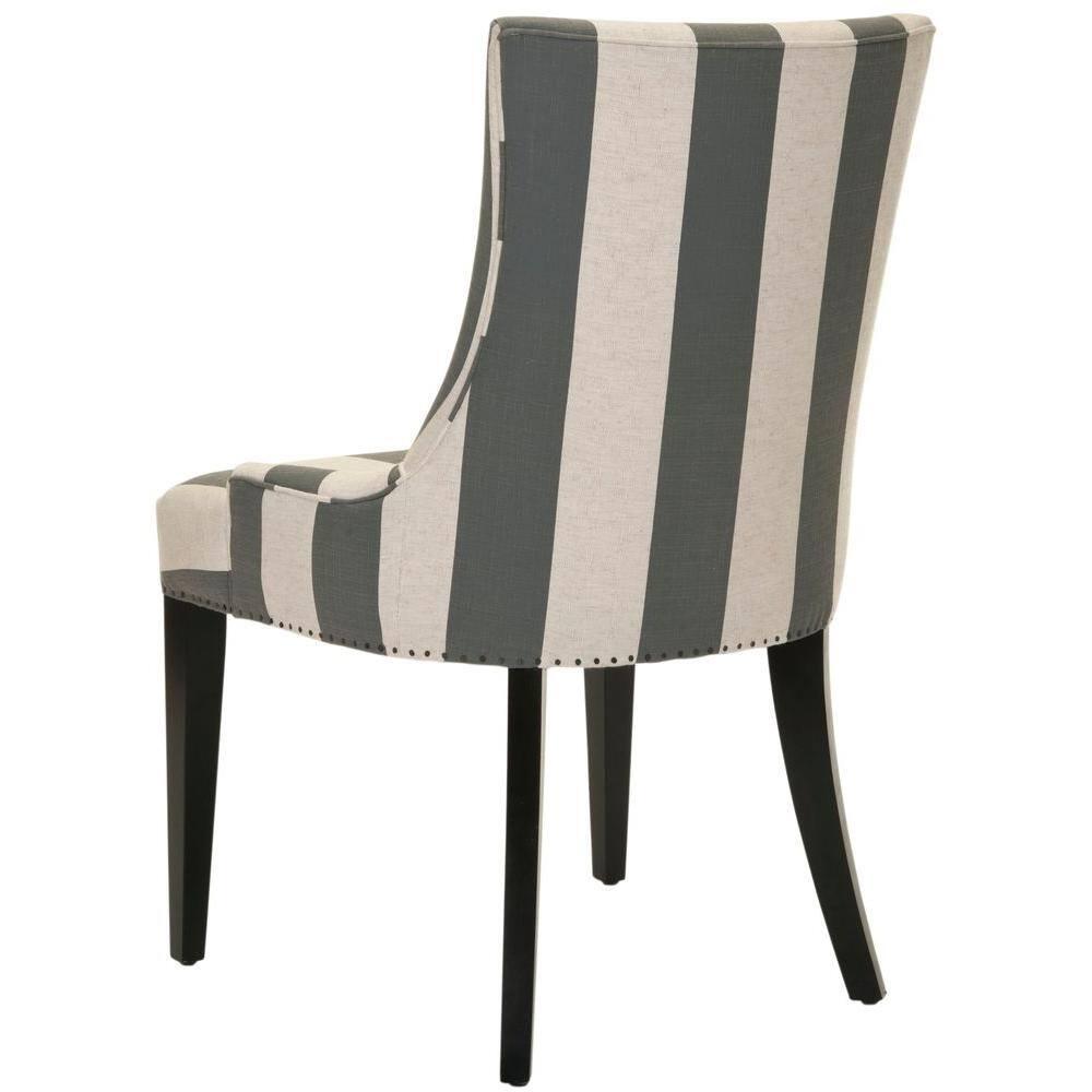 Becca 19''H Dining Chair with Nail Heads - Grey/White - Safavieh