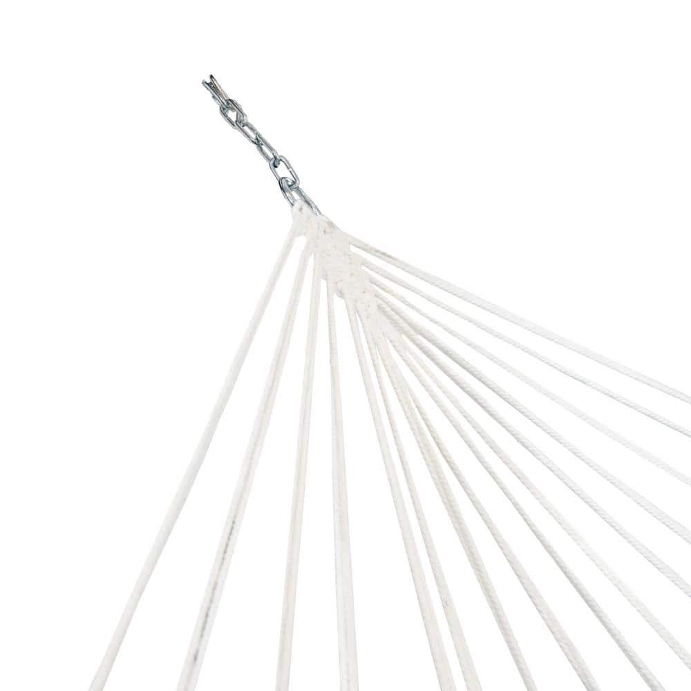 Arlmont & Co. Peria Quilted Polyester Curved Metal Spreader Bar Hammock with Pillow - Tropical Palms