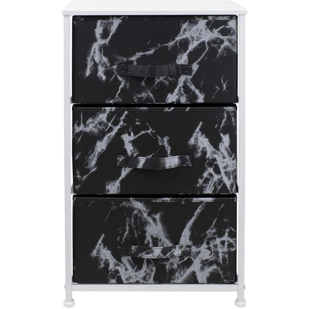 Sorbus Sorbus 3 Drawers Nightstand with Steel Frame and Wood Top