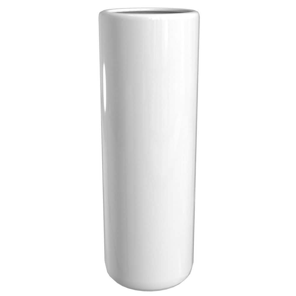 24" White Porcelain Umbrella Stand