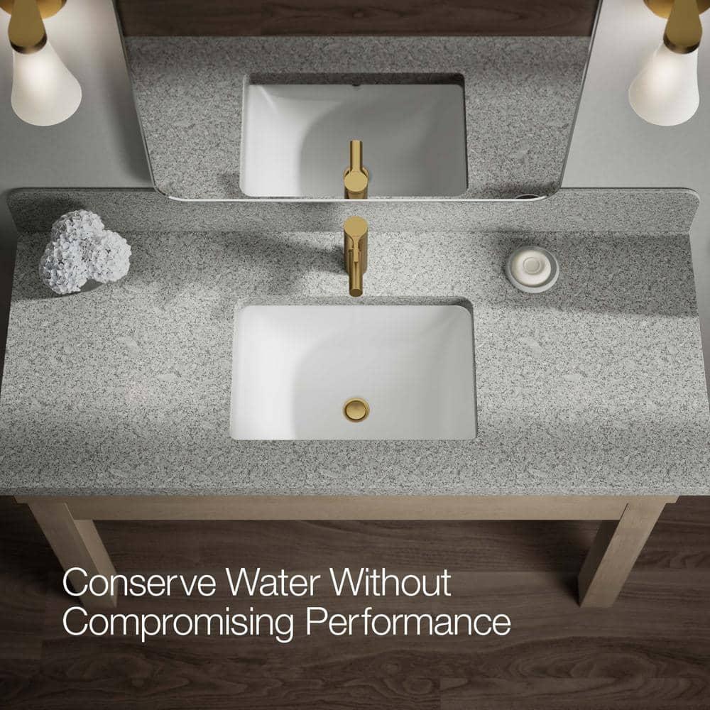 Kohler Elate Single-Handle Bathroom Faucet with Pop-Up Drain Assembly, One Hole Bathroom Sink Faucet, 1.2 gpm