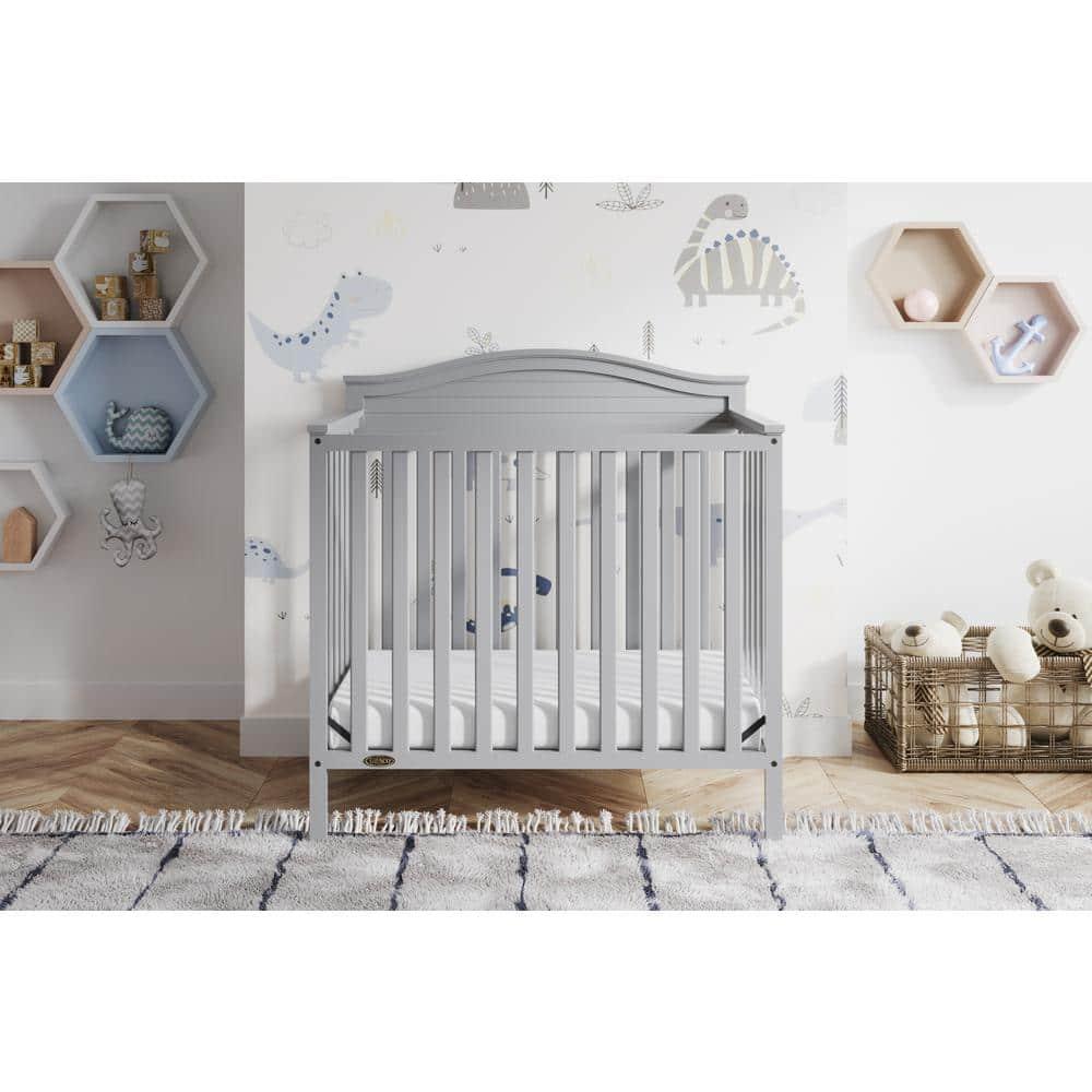 Graco Stella 4-in-1 Mini Convertible Crib with Mattress