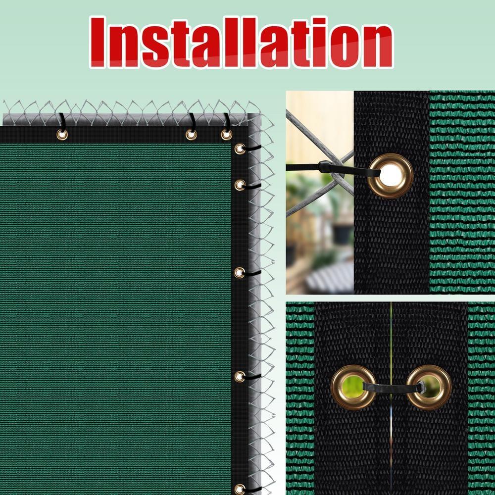 ColourTree Colourtree Heavy Duty PLUS Fence Privacy Screen Cover Windscreen with Heavy Duty Brass Grommets