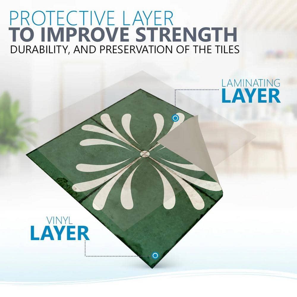 Mi Alma 8'' W x 8'' L Vinyl Peel and Stick Mosaic Tile (Set of 24)