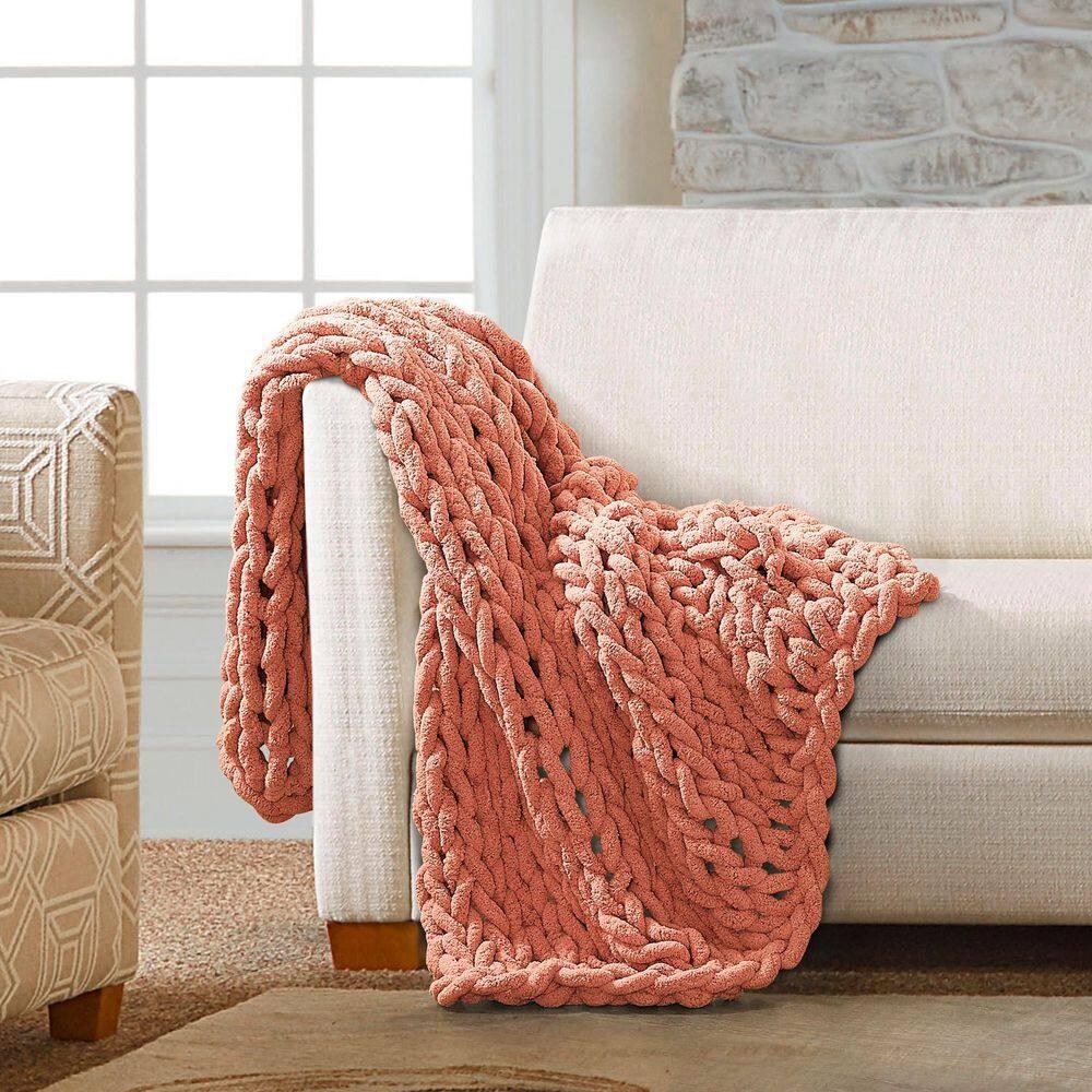 Donna Sharp Chenille Knitted Chenille Throw
