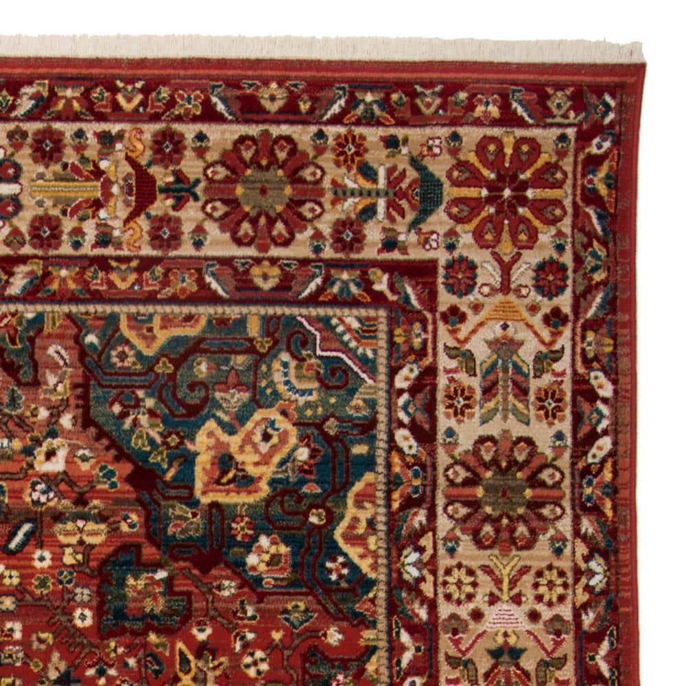 Kashan KSN305 Power Loomed Area Rug - Red/Ivory - 8'x10' - Safavieh