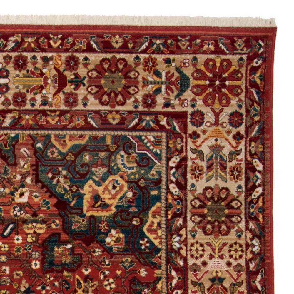 Kashan KSN305 Power Loomed Area Rug - Red/Ivory - 9'x12'6" - Safavieh