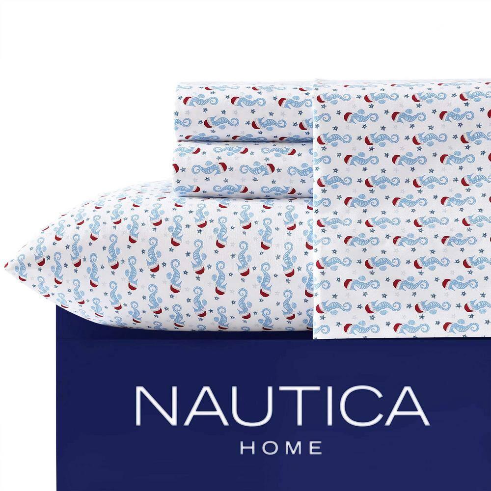 Nautica Nautica Cozy Brushed Flannel Printed Sheet Sets